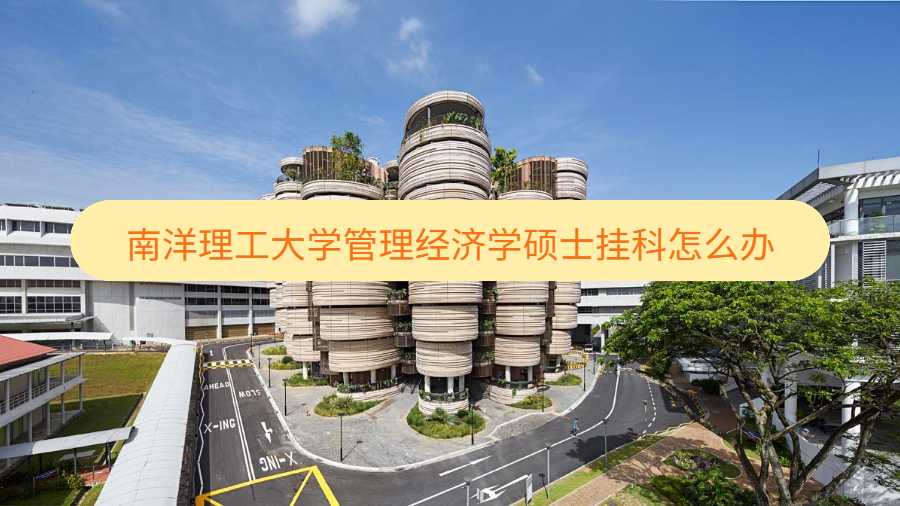 南洋理工大學管理經濟學碩士掛科怎么辦