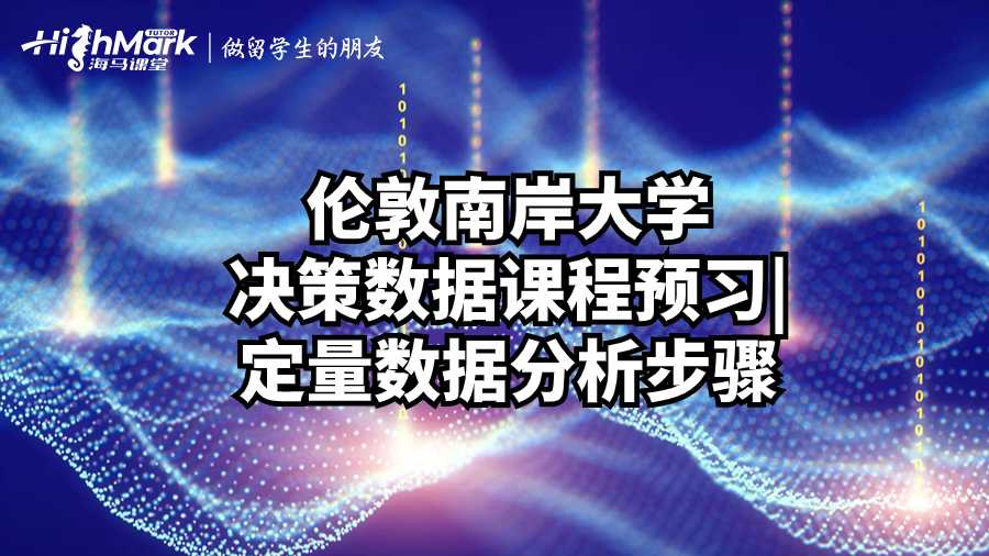 倫敦南岸大學決策數據課程預習