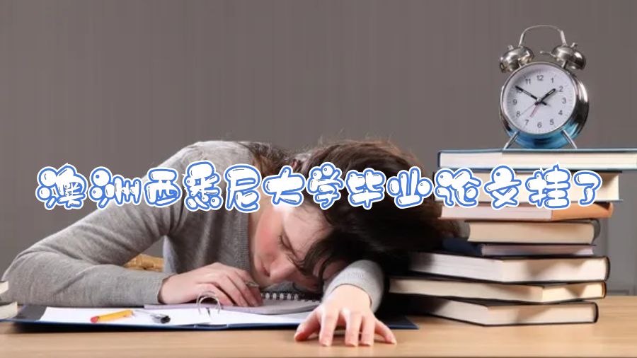 澳洲西悉尼大學畢業論文掛了