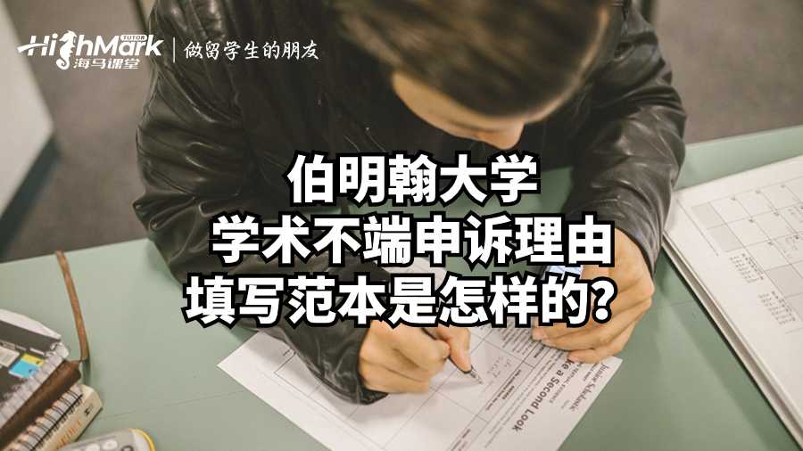 伯明翰大學學術不端申訴理由填寫范本