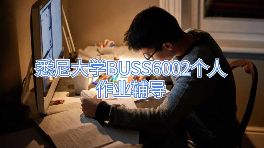 悉尼大學BUSS6002個人作業輔導