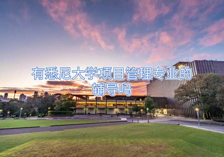 有悉尼大學項目管理專業的輔導嗎