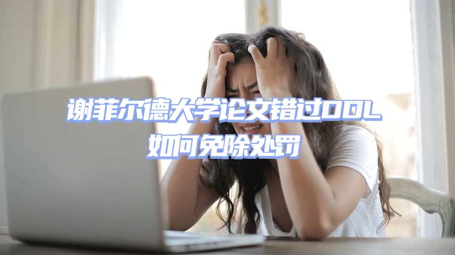 謝菲爾德大學論文錯過DDL如何免除處罰