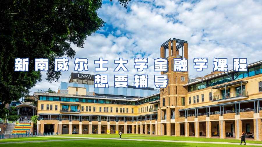 新南威爾士大學金融學課程想要輔導