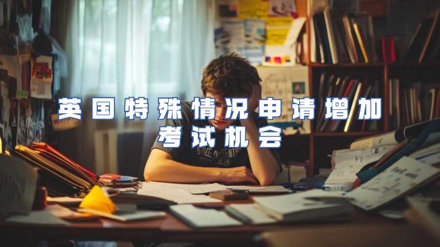 英國特殊情況申請增加考試機會