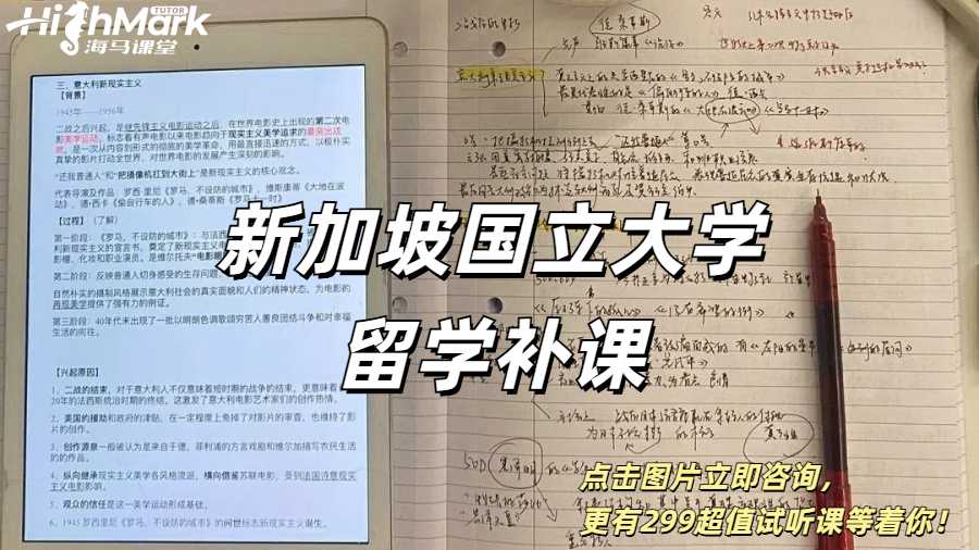 新加坡國立大學留學作業類型有哪些？