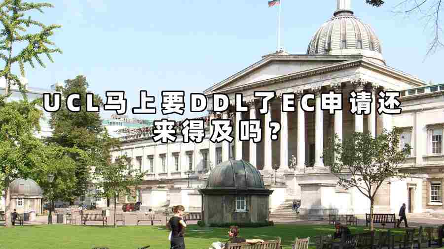 UCL馬上要DDL了EC申請還來得及嗎?